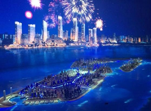 海南三亚国光滨海花园鸟瞰图