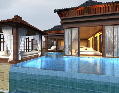 海南金中海蓝钻鸟瞰图